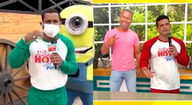 Giselo 'arrocha' a Christian Domínguez en América hoy.