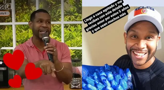 Edson Dávila quedó sorprendido al llegar a su casa tras América Hoy y encontrarse con el 'detallazo' de su novio por un año más juntos.