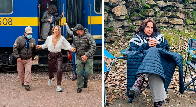Kate del Castillo feliz por su primer día de rodaje en Cusco.