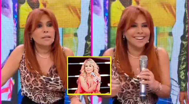 Magaly Medina tuvo problemas con su audio en su programa. Magaly Medina tuvo problemas con su audio en su programa.