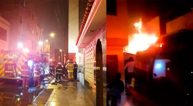 Bomberos  sofocaron el fuego dentro de una vivienda de SMP, esta madrugada de 9 de octubre.