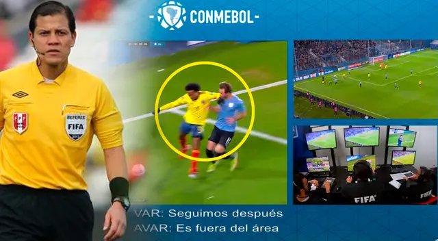 El árbitro peruano fue muy cuestionado por su decisión desde el VAR por no indicar que la acción ameritaba una tarjeta roja. El árbitro peruano fue muy cuestionado por su decisión desde el VAR por no indicar que la acción ameritaba una tarjeta roja.