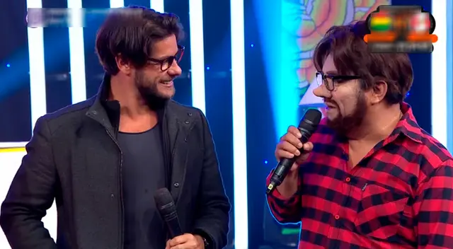 Andrés Wiese fue sorprendido con su imitador. Andrés Wiese fue sorprendido con su imitador.