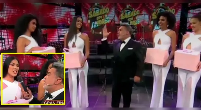 Andrés Hurtado se mostró feliz y contento de presentar a quien podría ser la próxima Miss Perú.