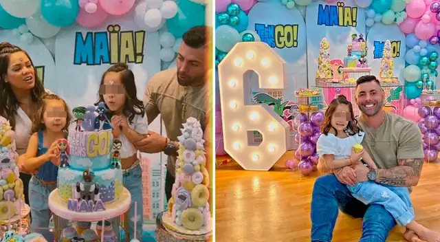 Andrea San Martín y Sebastián Lizarzaburu festejaron el cumple de su hija.