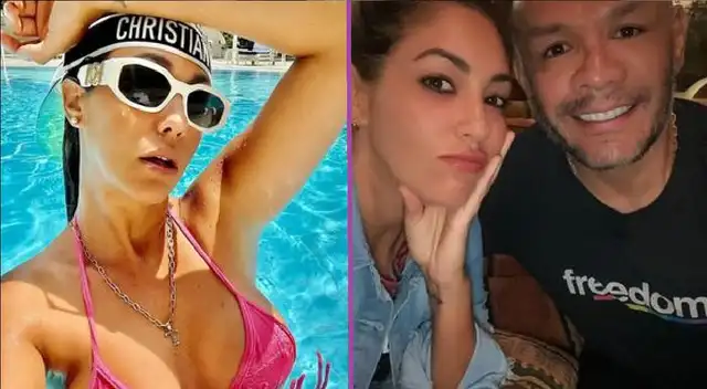 Tilsa Lozano y Jackson Mora disfrutan de su viaje en Miami.