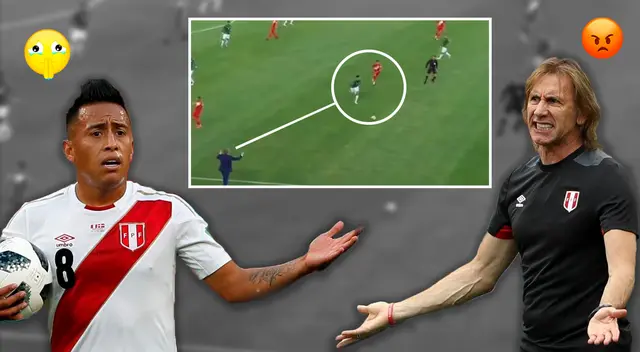Ricardo Gareca se molestó con Christian Cueva por no “hacer la simple” y evitar que Bolivia meta el gol que derrotó a Perú. Ricardo Gareca se molestó con Christian Cueva por no “hacer la simple” y evitar que Bolivia meta el gol que derrotó a Perú.