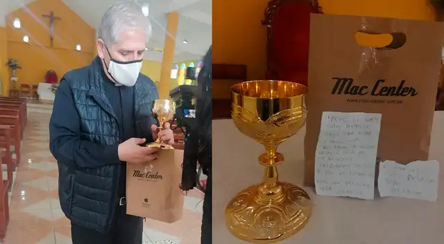 Sacerdote recuperó el cáliz que más que un valor monetario, es simbólico.