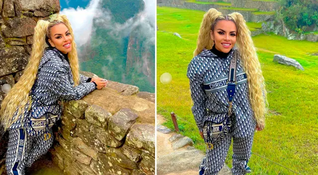 Josetty Hurtado quedó encantada al visitar Machu Picchu.