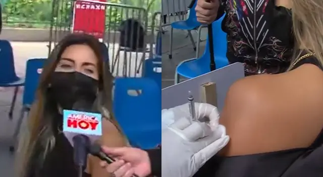 La concursante de Reinas del Show, Gabriela Herrera, se emocionó al recibir su primera dosis contra la COVID-19, y pidió a los jóvenes poner el hombre e inocularse también.