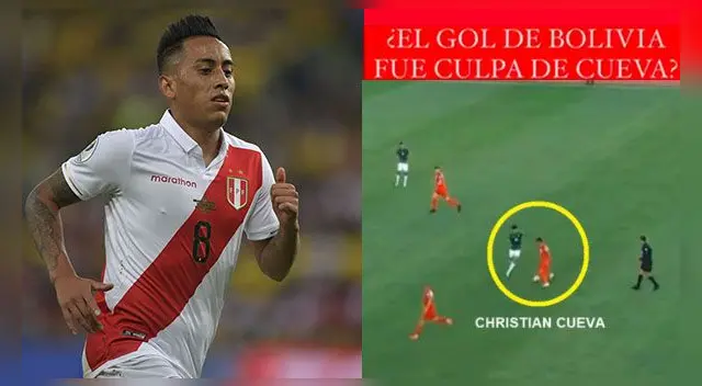 Christhian Cueva en el ojo de la tormenta tras gol de Bolivia.