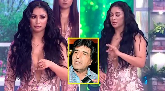 Pamela Franco se mostró afectada en vivo. Pamela Franco se mostró afectada en vivo.