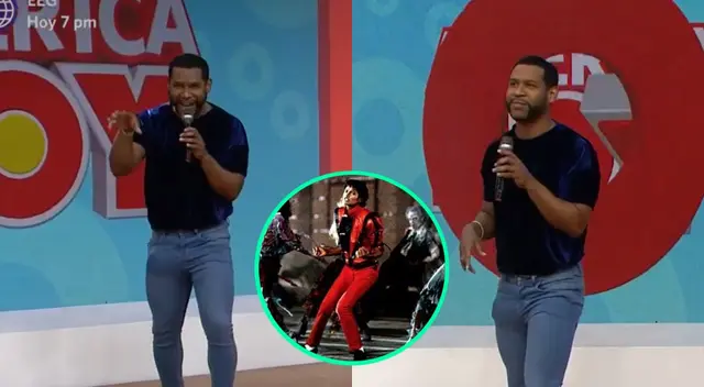 Edson Dávila apareció ante las cámaras de América Hoy con unos curiosos pasos de baile, y las conductoras no pudieron dejar de burlarse.