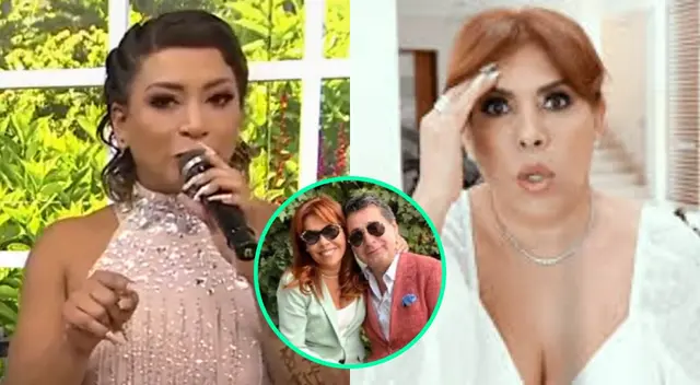 Paula Arias dejó entrever que Alfredo Zambrano le habría sido infiel a Magaly Medina, por lo que ella sacó su comunicado EN VIVO, pero luego lo perdonó.