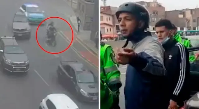 Ambos sujetos fueron puestos a disposición de la comisaría de Monterrico para indagar si cuentan con denuncias de robo usando la fachada de repartidores.