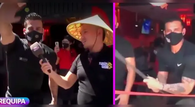 Christian Domínguez feliz porque su negocio sigue creciendo.