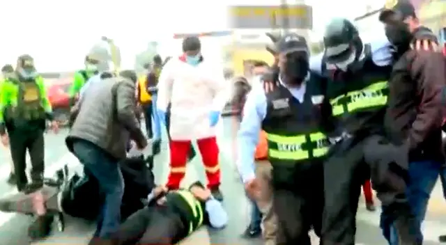 dos agentes de serenazgo heridos tras ser embestidos por una mototaxi