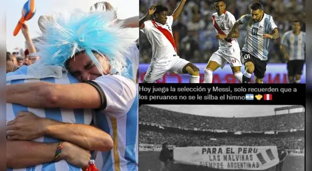 La publicación de hinchas argentinos se volvió viral en las redes sociales.