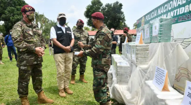 Vraem: más de 850 kilos de droga decomisó la Policía en solo 10 días
