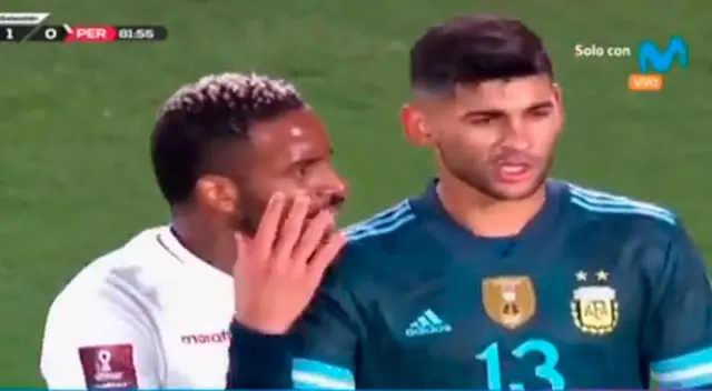 Jefferson Farfán pechó a Cristian Romero Jefferson Farfán pechó a Cristian Romero