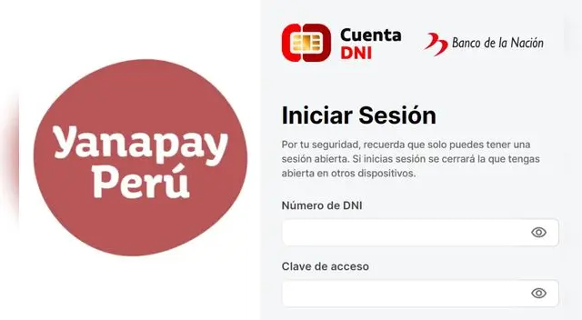 ¿Cómo crear tu cuenta DNI para cobrar el Bono Yanapay? En esta nota te lo contamos. Foto: composición/Banco de la Nación/Gobierno del Perú ¿Cómo crear tu cuenta DNI para cobrar el Bono Yanapay? En esta nota te lo contamos. Foto: composición/Banco de la Nación/Gobierno del Perú