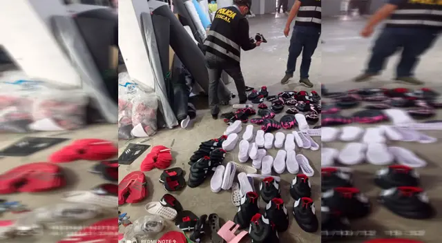 La Policía Fiscal en pleno trabajo de intervención