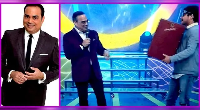 Gilberto Santa Rosa recibe cajón peruano de parte de la producción de EEG. Gilberto Santa Rosa recibe cajón peruano de parte de la producción de EEG.