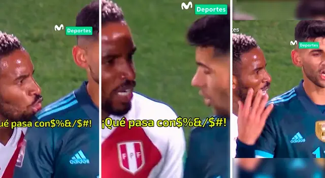 Jefferson Farfán y Cristian Romero tuvieron un fuerte cruce de palabras en el partido.