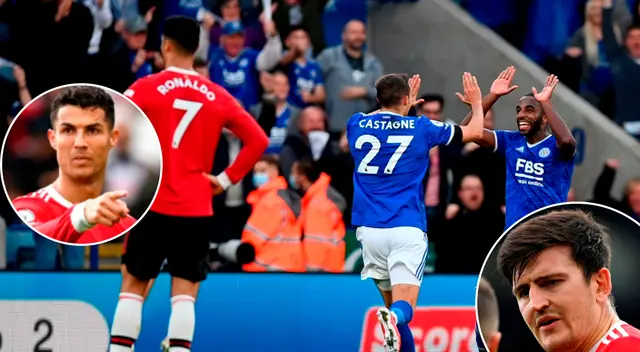 Manchester United se alejó de los primeros lugares al perder con el Leicester City.