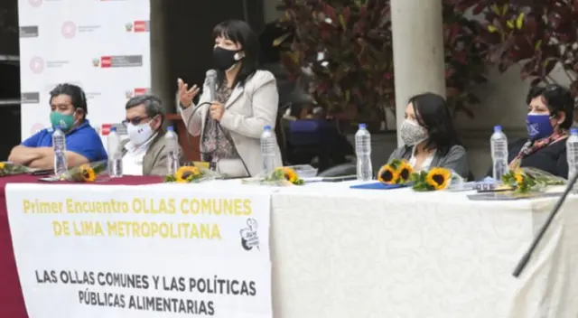 Premier Mirtha Vásquez destacó labor de las ollas comunes durante la crisis sanitaria Premier Mirtha Vásquez destacó labor de las ollas comunes durante la crisis sanitaria
