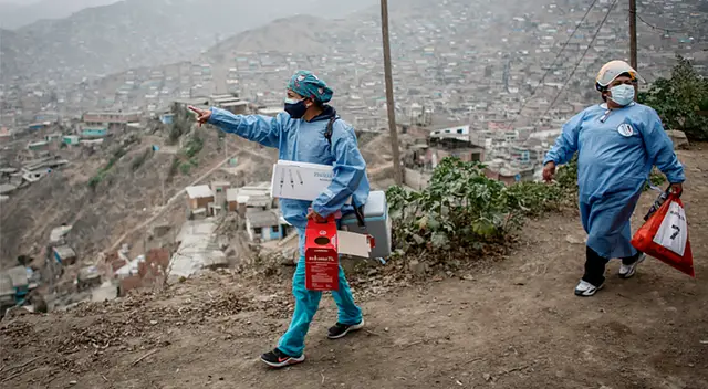 Personal de salud acude a los lugares más apartados de Lima. Personal de salud acude a los lugares más apartados de Lima.