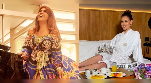 Magaly Medina pide su corona a la Miss Perú.