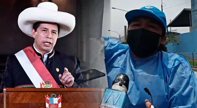 Enfermera se acercó al presidente Pedro Castillo y le pidió cumplir con sus promesas. Enfermera se acercó al presidente Pedro Castillo y le pidió cumplir con sus promesas.