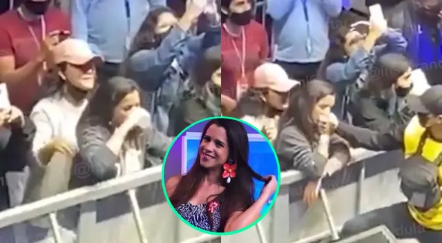 Instarandula evidenció a Vanessa Terkes bailando muy pegada a su amiga, así como dándole besos a los integrantes de la seguridad del show.