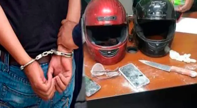 Delincuente tenía en su poder un cuchillo y dos celulares que previamente había sido robados