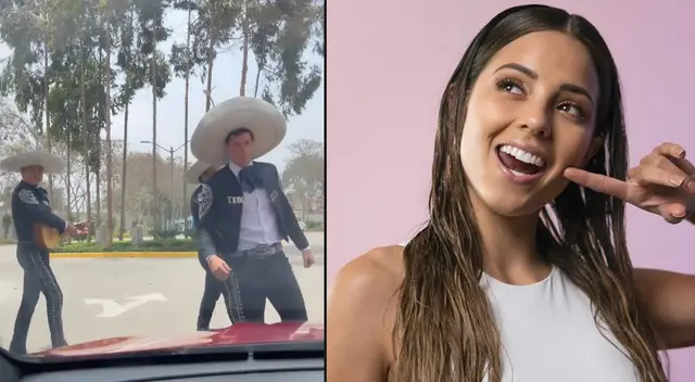 Patricio Parodi sorprende a Luciana Fuster con serenata, pero ella se burla.