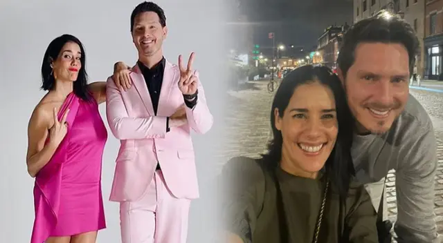 Cristian Rivero y Gianella Neyra más cómplices que nunca demuestran su amor.