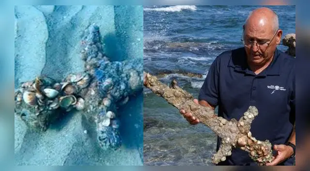 Descubre espada de 900 años de antigüedad cuando buceaba en el fondo mar. Descubre espada de 900 años de antigüedad cuando buceaba en el fondo mar.