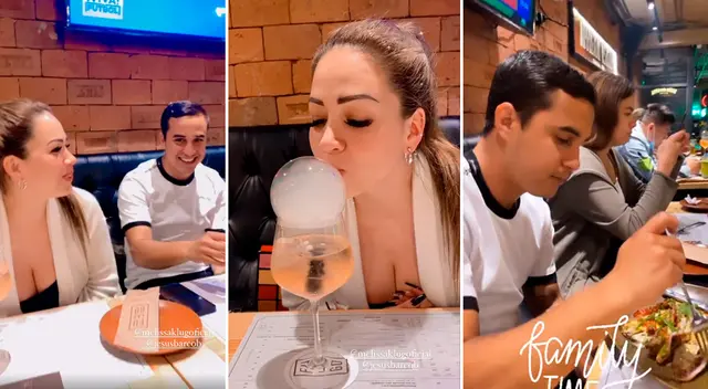 Melissa Klug se emociona al pasar tiempo con su familia.