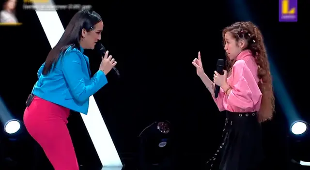 Daniela Darcourt y su participante cantaron en vivo. Daniela Darcourt y su participante cantaron en vivo.