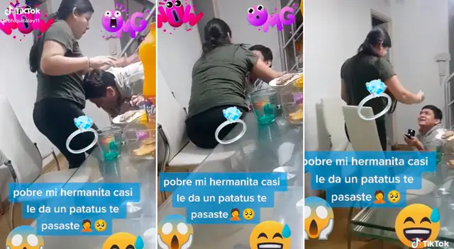 La mujer rompió en llanto por el susto.