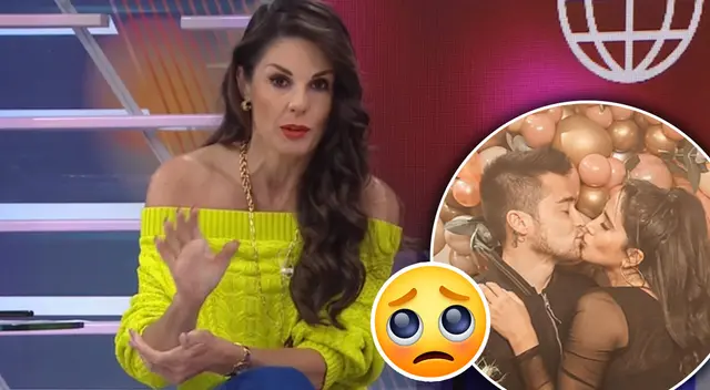 Rebeca Escribens evita hablar del ampay de Melissa Paredes pero muestra preocupación.