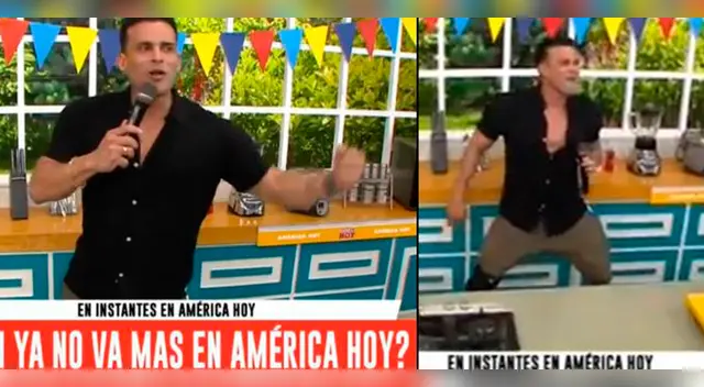 Christian Domínguez reapareció en América hoy. Christian Domínguez reapareció en América hoy.