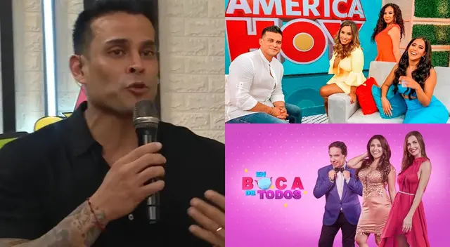 Christian Domínguez reapareció tras varios días en el set de América Hoy, y respondió a la duda que tuvo Janet Barboza sobre sus gustos.