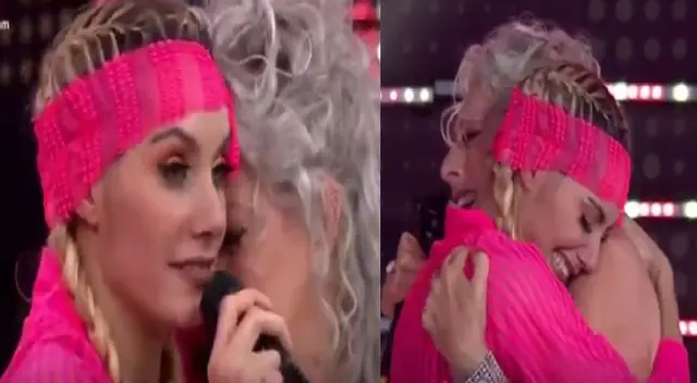 Brenda Carvalho es sorprendida en vivo por su mamá.