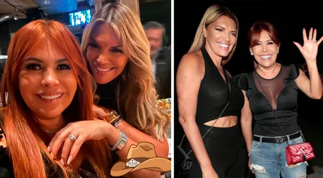 Jessica Newton feliz por tener una amiga como Magaly Medina.