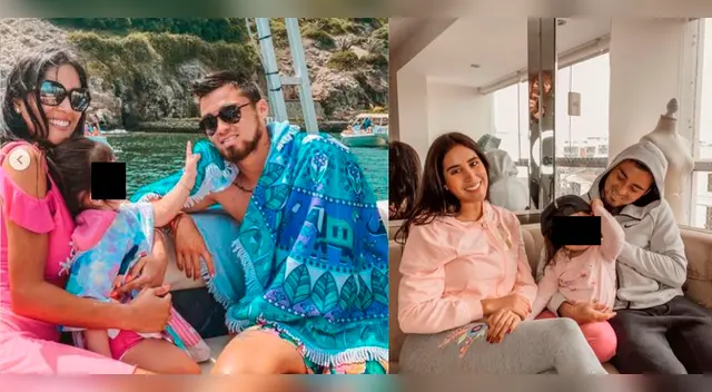 Rodrigo Cuba y Melissa Paredes juntitos en el cumpleaños de su hija.