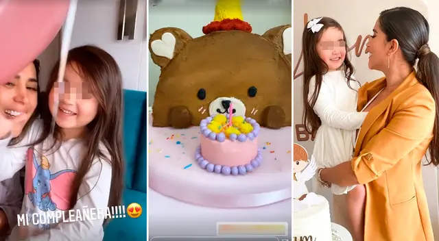 Melissa Paredes festeja cumpleaños de su hija.