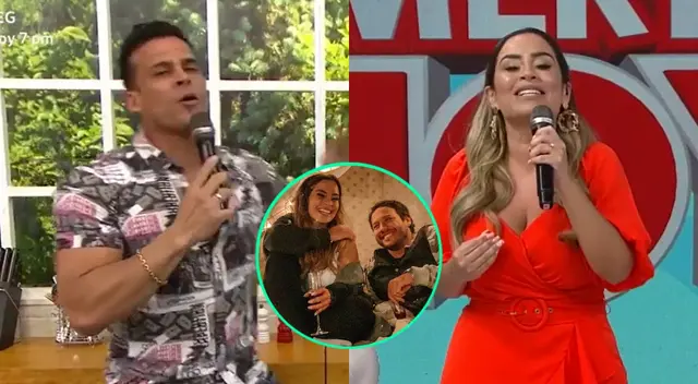 Christian Domínguez estaba hablando de la preparación de un plato en América Hoy cuando le contó a Ethel Pozo lo enamorado que su novio Julián Alexander.