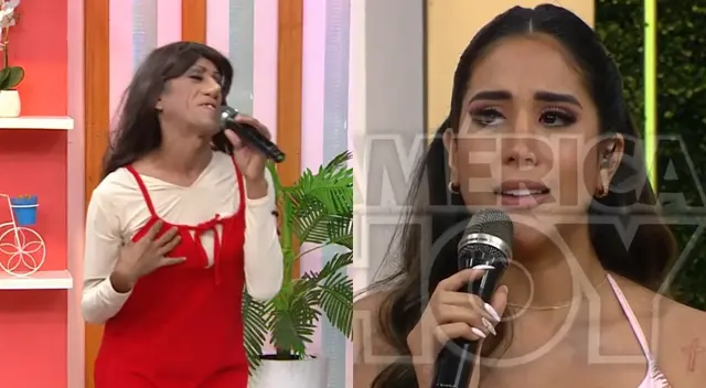La imitación de Melissa Paredes llegó al set de América Hoy, y no esperó que Janet Barboza, Mariella Zanetti y Giselo se burlaran al recordar algunos escándalos.